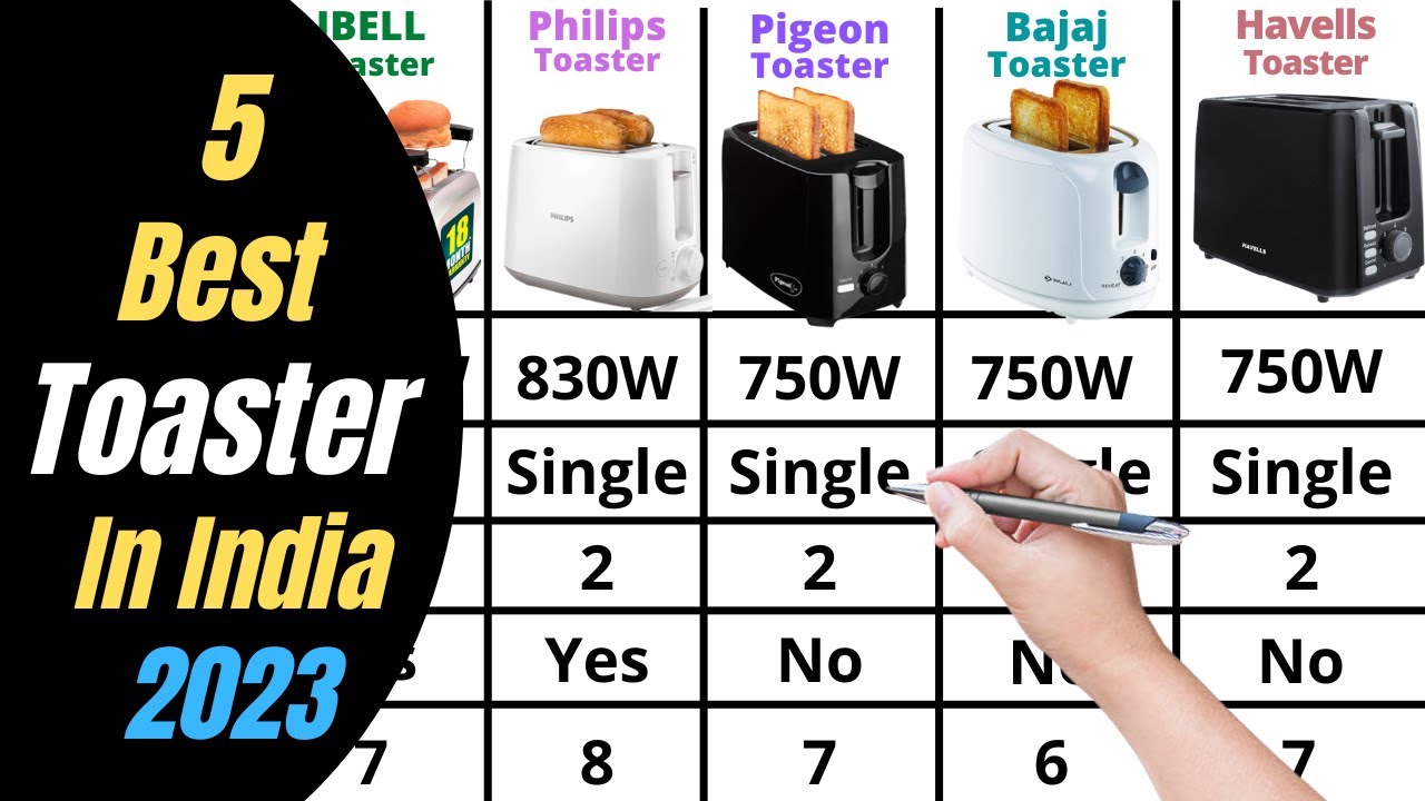 Top 5 Best Toaster in India 2023 IBELL vs Philips vs Pigeon vs Bajaj