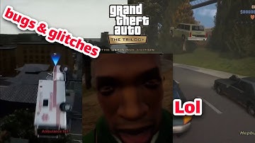 Grand Theft Auto Trilogy Glitches & Bugs Compilation | GTA Trilogy Remastered fails | Funny Moments