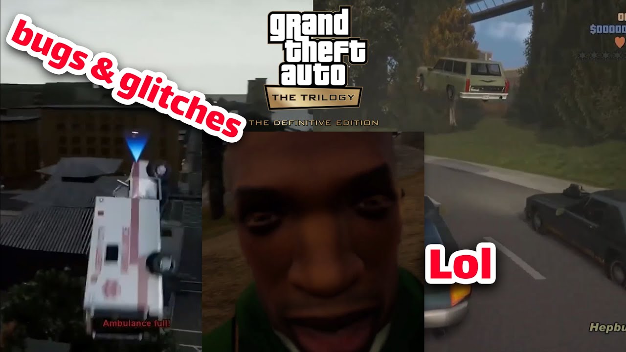 Grand Theft Auto Trilogy Glitches & Bugs Compilation | GTA Trilogy Remastered fails | Funny Moments