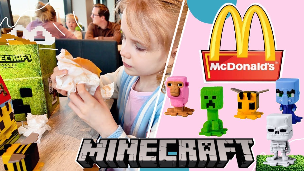 Vi finder SJÆLDENT Minecraft legetøj i McDonald's Happy Meal!