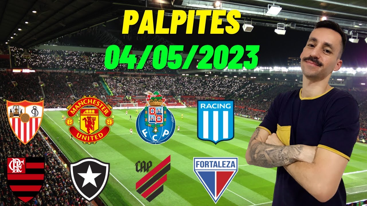 PALPITES DE FUTEBOL PARA 05 10 2023 (QUINTA) 40 JOGOS + BILHETE PRONTO  Caipora Análises e TIPs 