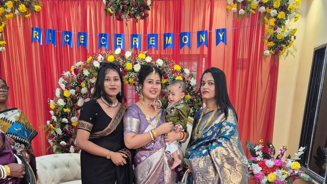 ছোট বেলার বান্ধবী ছেলের অন্নপ্রাশনে গেলাম আজ🥰🥰