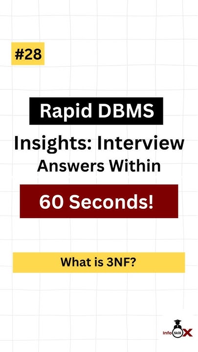 28 What Is 3NF DBMS Interview Questions shorts ytshorts sql 28-what-is-3nf-dbms-interview-questions-shorts-ytshorts-sql