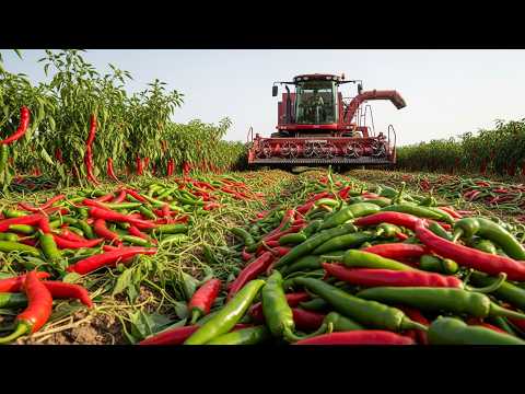 How Farmers Harvest Billions of Tons of Chili Peppers Worldwide