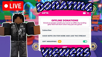 🔴PLS DONATE LIVE | SPINNING WHELL FOR ROBUX! (Roblox Giveaway)