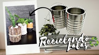 3 IDEAS de Macetas con LATAS ¡MUY FACIL!-Decora con Material Reciclado