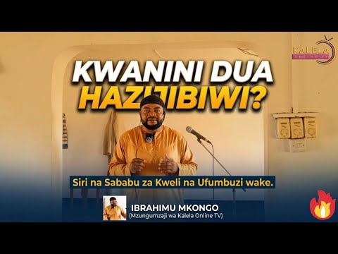TUNA DHALAULIKA DUA AZIJIBIWI SABABU NI HII