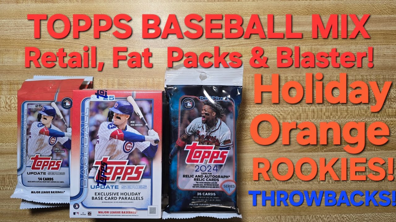 Бейсбольные карточки TOPPS - Скидки на наборы Fat Packs серии 1 2024 года и на розничные наборы и...