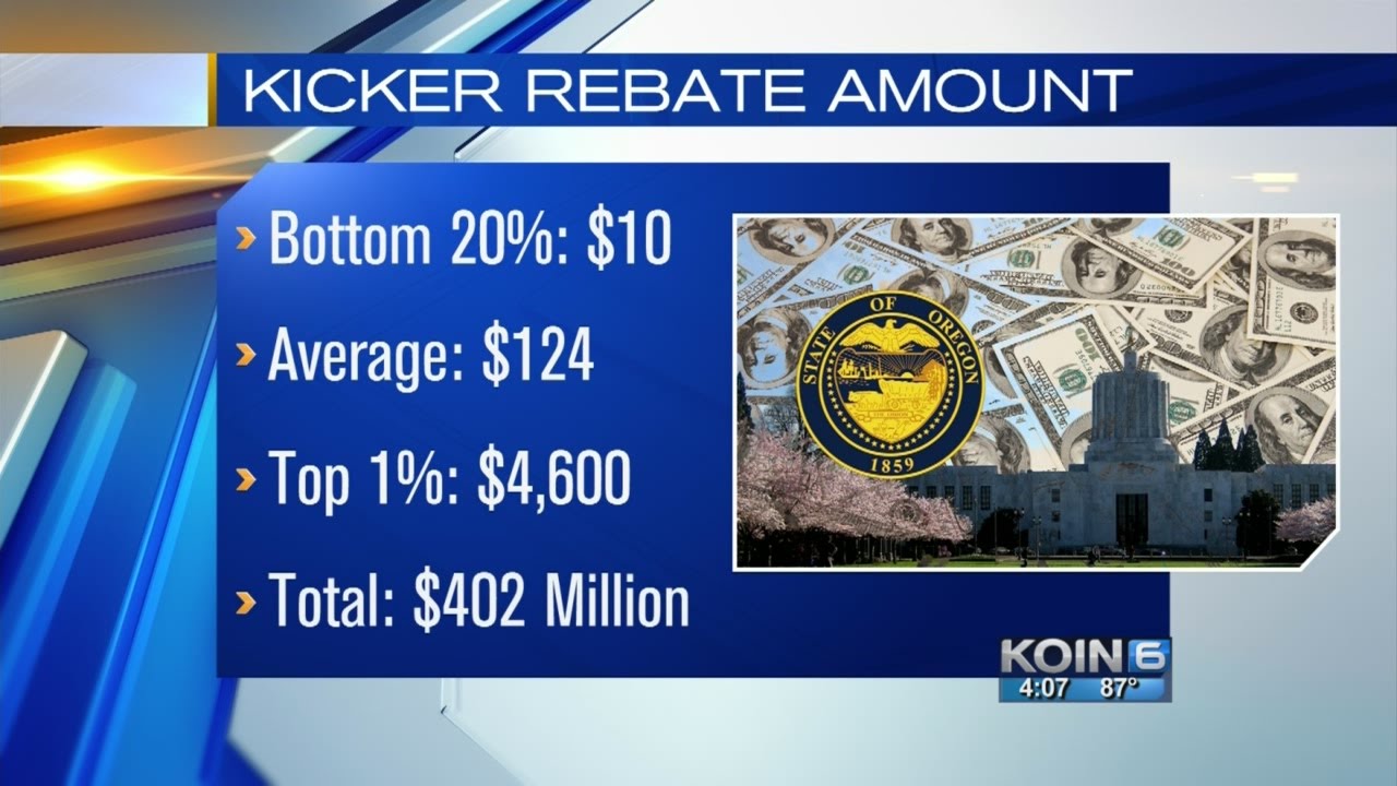 Oregon taxpayers will get 'kicker' rebate