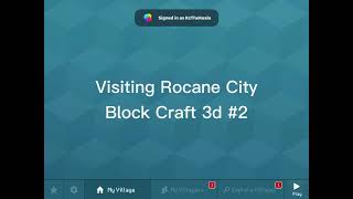 Visiting Rocane City - Block Craft 3d Gameplay #2 screenshot 3