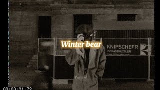 V-Winter bear ♬  lyrics + rain