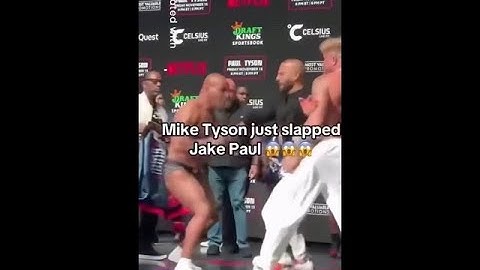 Jake Paul and Mike Tyson