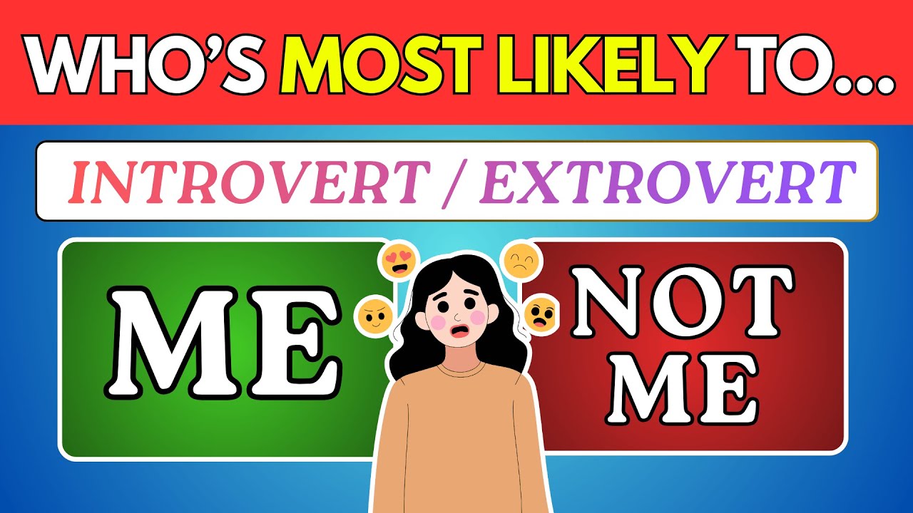 Интроверт или экстраверт? Кто чаще всего... Тест на личность
