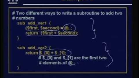 Lecture -24 PERL-Part IV