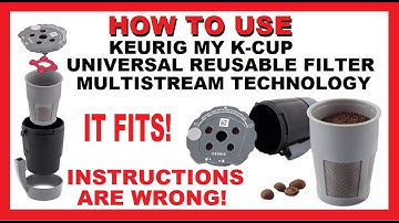 How To Use Keurig My K-Cup Universal Reusable Filter MultiStream Technology - Review Install Plus