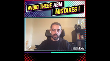 Account Based Marketing MISTAKES (ABM) #shorts