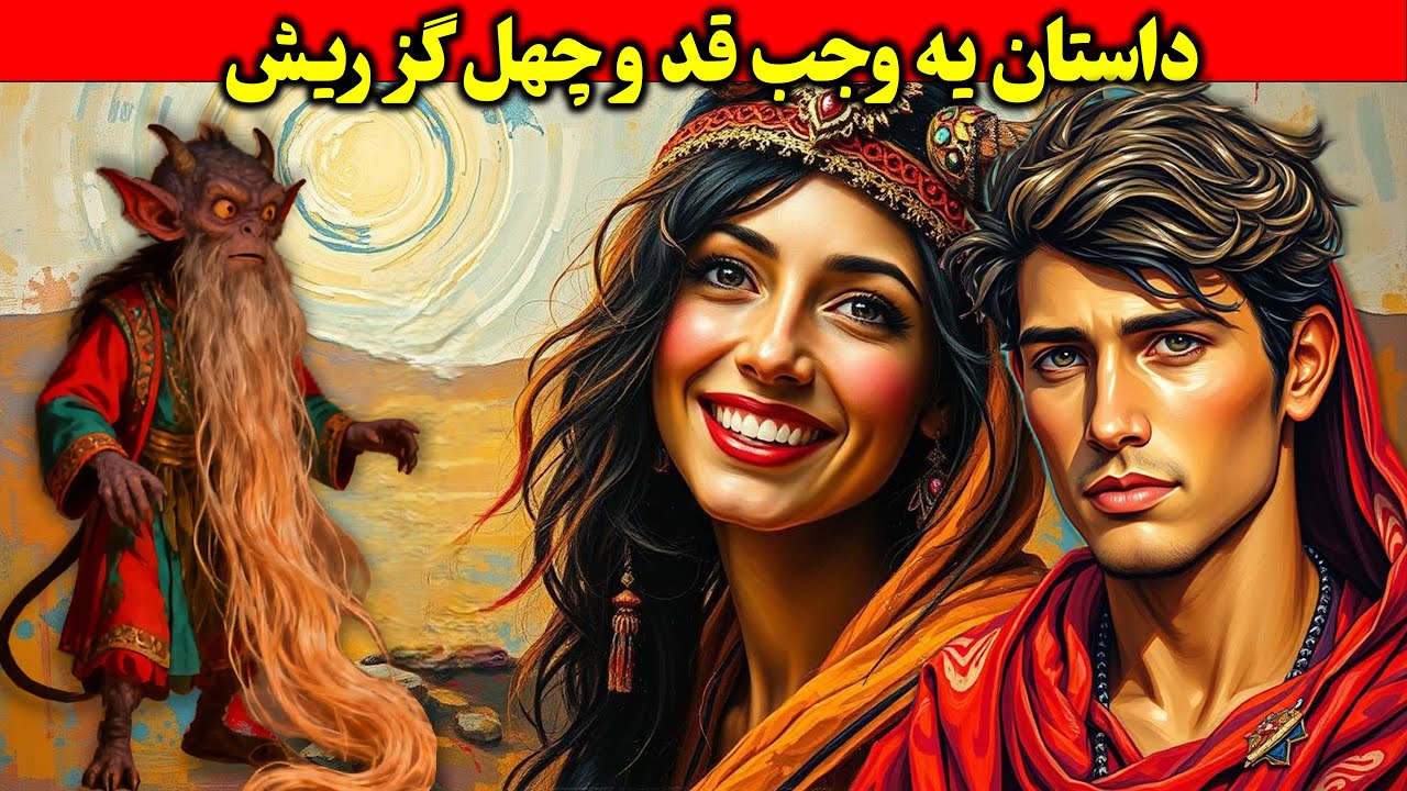 باباش دیو بود و مادرش شاهزاده اما خودش چه کارایی که نمیکرد! داستان فارسی یه وجب قد و چهل گز ریش