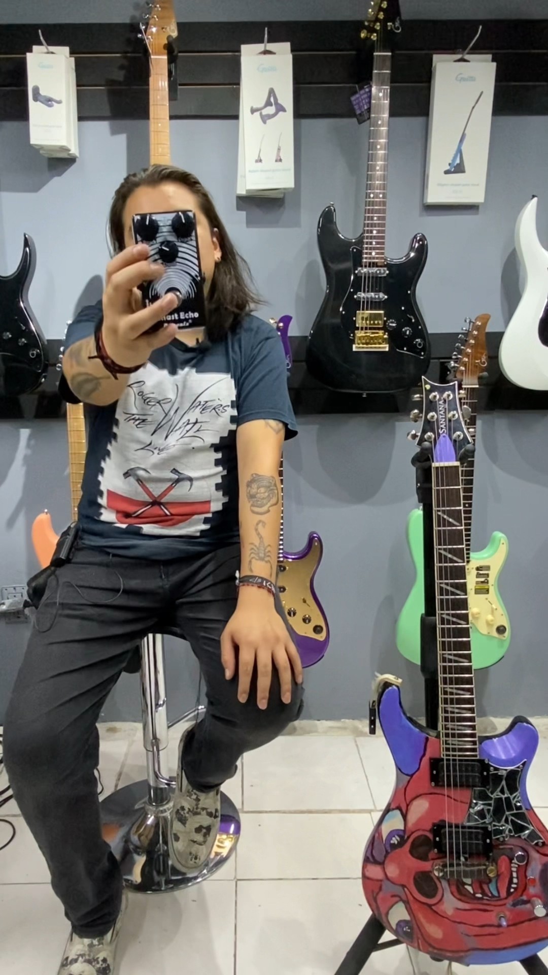 【レア】Ghast Echo ディレイ・リバーブ Demonfx Demon Fx DemonFx Ghast Echo Reverb Electric Guitar Pedal