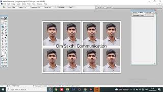 How to Make Passport Size Photo in Photoshop using action file in Tamil || Om Sakthi Communication
