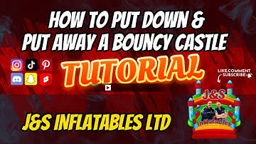 How to deflate & roll up a bouncy castle properly 🏰🏰 #howto #bouncycastle #inflatable #fyp #foryou