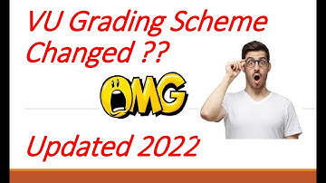 vu grading scheme updated 2022|vu grading scheme| by dilshad ahmed