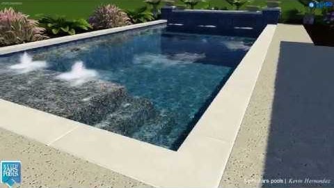 Custom Pool Design By: Kevin Hernandez of Keith Zars Pools.