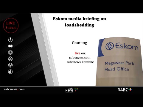 Eskom media briefing on loadshedding