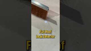 Flat Roof Leak Detector #roofing #flatroofrepairs #roofleaks