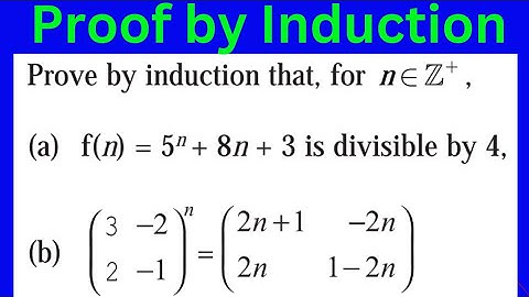Proof by induction|Divisibility and matrices. #gceal#aqamaths #edexcel #mathtricks #induction