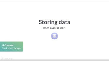 SQL Tutorial: Storing data