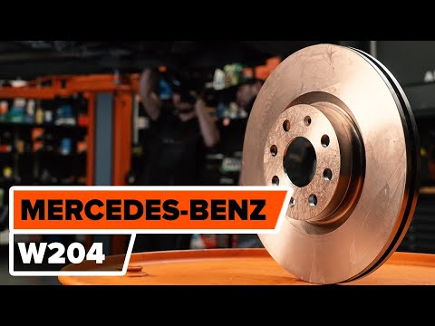 How to replace front brake discs and brake pads MERCEDES-BENZ C W204 TUTORIAL | AUTODOC