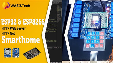 #8 SmartHome 16Ch Relay Module ESP32 HTTP Web Server dan 4x4 Keypad ESP8266 HTTP Get