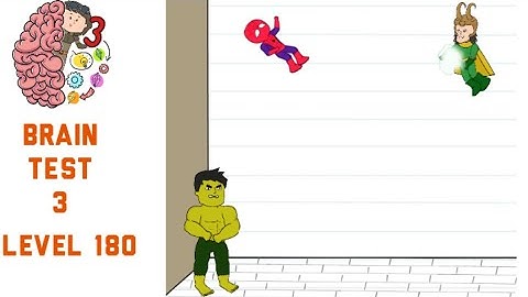 Brain Test 3 Level 180 Spiderdude must be saved Walkthrough