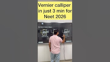 Vernier callipers | 3 min NEET physics | by ssp sir #sachinsirphysics #neet2026