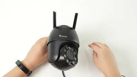 Install the SIM Card and SD Card in the Security Camera