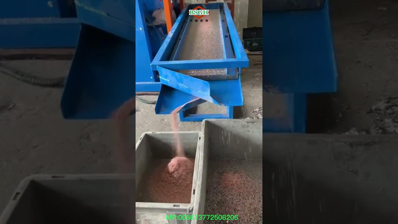 Homemade Copper Wire Granulator Small Cable Separator Machine Feedback Video From Bulgaria 50-80KG/H