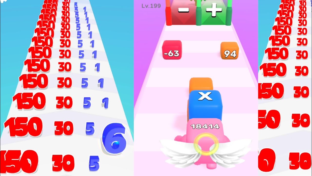 number master vs level up numbers all levels gameplay walkthrough # ...