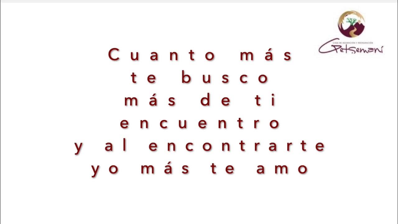 Cuanto Más Te Busco Letra Centro Vida CUANTO MAS TE BUSCO PISTA - YouTube