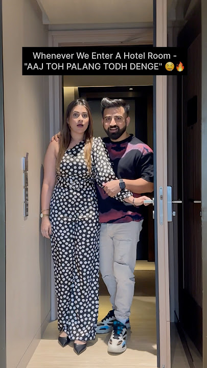 Aaj Toh Palang Tod Denge 😱 #rajatswati #comedy #funny #swatimonga #couplegoals #ytshorts #romantic