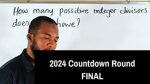 Hoeveel delers heeft 20²⁴? | Vraag van de Mathcounts-wedstrijd