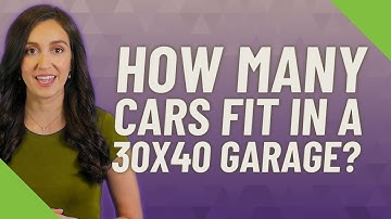 How many cars fit in a 30x40 garage?