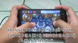 Video thumbnail of "[TUTORIAL PT.1] Closer - The Chainsmokers ( Real Drum App. )"