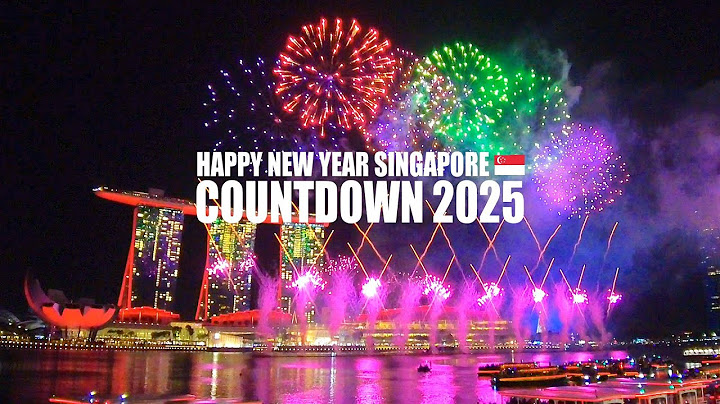 Countdown 2025! New Year Eve's Fireworks at Marina Bay Singapore! 🇸🇬  [4K]