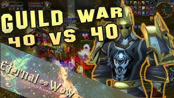 Eternal-wow Remorse ! Epic Guild War 40vs40! World of Warcraft Video.