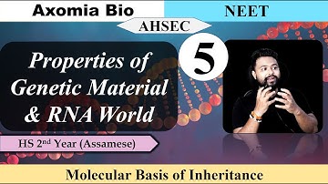 Molecular Basis of Inheritance|Lecture 5| Properties of Genetic MaterialDr. Rajib Borah| Axomia Bio