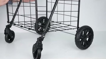 How to assemble the jumbo shopping cart ?