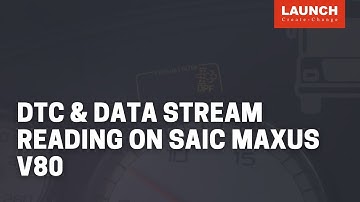 X-431 PAD5 LINK HD| DTC and Data Stream Reading on SAIC MAXUS V80 | LAUNCH