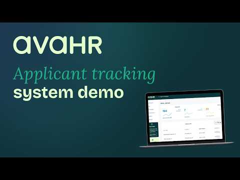 Applicant Tracking System - AvaHR Demo | Best ATS for Small Businesses - video from VivaHR