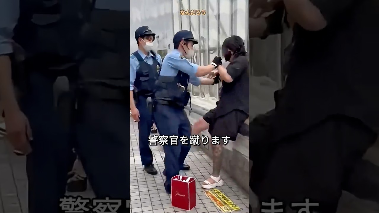 日本の街で起きた衝撃の瞬間