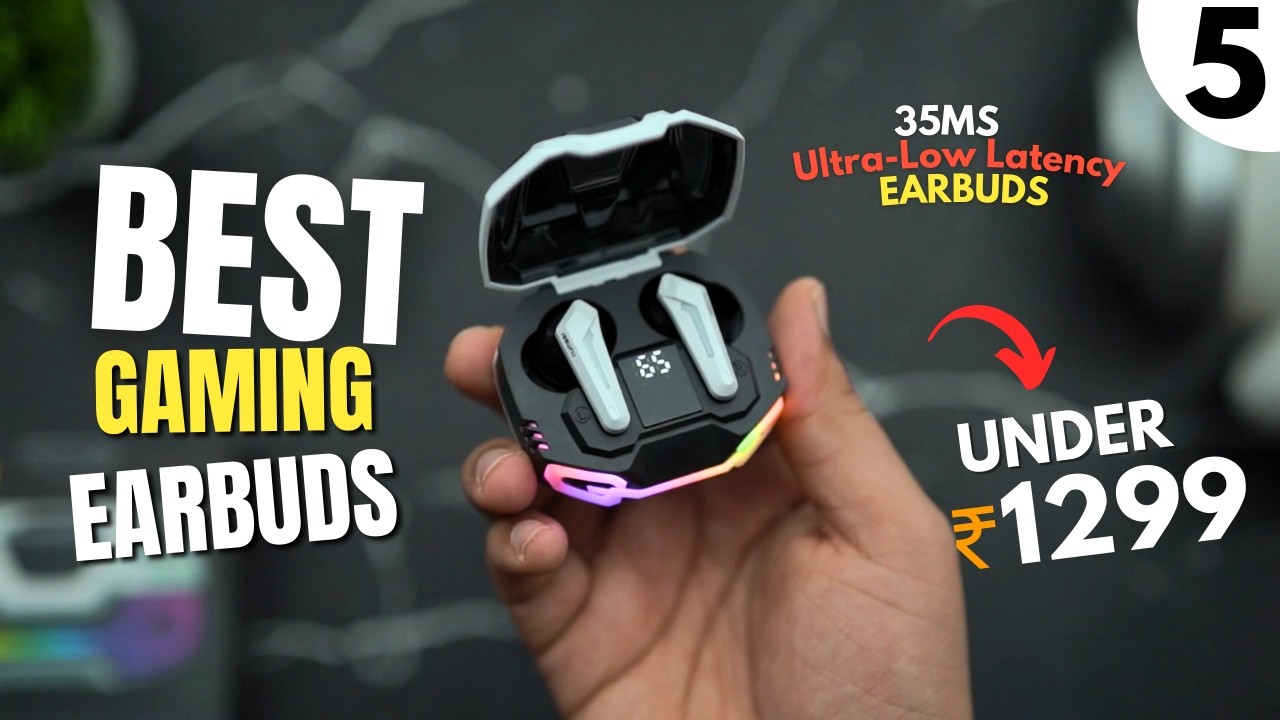 Top 5 Gaming TWS Earbuds Under 1500🔥Low Latency, Battery Life🔥Best ...